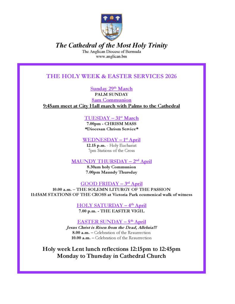 The Holy Week & Easter Services 2026